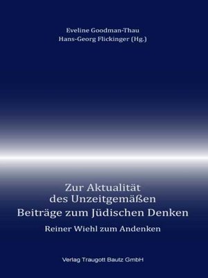 cover image of Zur Aktualität des Unzeitgemäßen